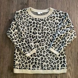 Gap leopard sweater 3/4 sleeves